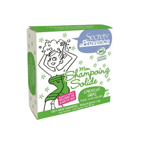 Shampoing solide BIO pour cheveux gras Secrets de Provence