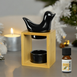 Brûle-parfum Birdy noir Naturéa