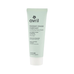 Masque visage purifiant Bio Avril aux argiles rouge et blanche