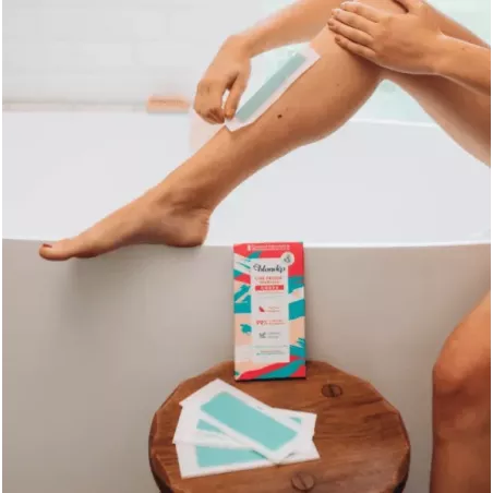Bandes de cire froide végétale pour le corps Blondépil 12 bandes