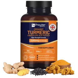 Curcuma + Gingembre + Poivre noir 180 gélules Prowise Healthcare 760mg