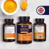 Curcuma + Gingembre + Poivre noir 180 gélules 720mg curcuma + 30mg gingembre + 10mg poivre noir