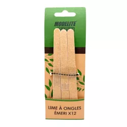 Lot de 12 limes à ongles naturelles Emeri