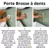 Comment utiliser le porte brosse à dents ventouse Apimani