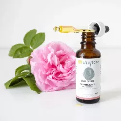 Macérat solaire de Rose de mai dans huile de Jojoba BIO Bioflore 30 ml