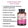 Acide folique (B9) + B12 et iode - Energie, vitalité, femmes enceintes