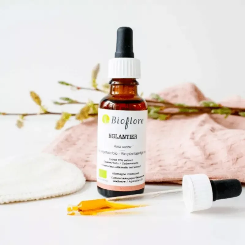 Huile d'églantier Bio Bioflore 30 ml - Régénération de la peau