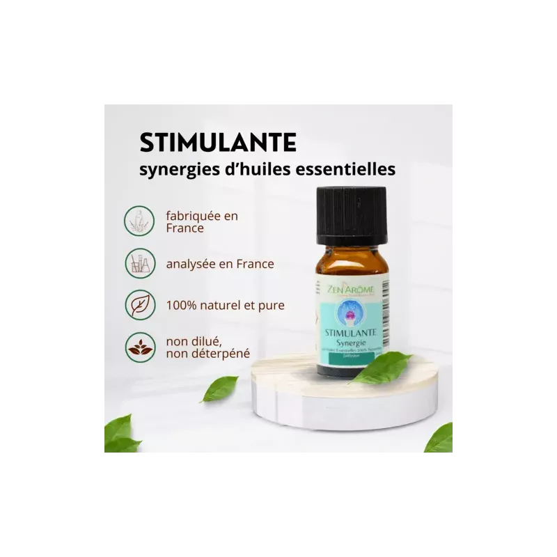 Synergie d'huiles essentielles à diffuser Stimulante 10 ml Zen'arôme
