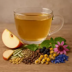 Infusion digestive Sans soucis  fenouil, carvi, mélisse, aronia, échinacée pourpre