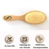 Brosse à cheveux Sun & Sia en bois FSC