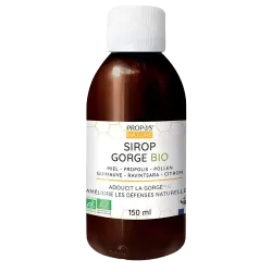Sirop pour apaiser la gorge. Miel Pollen, Guimauve, Citron, Ravintsara, Propolis
