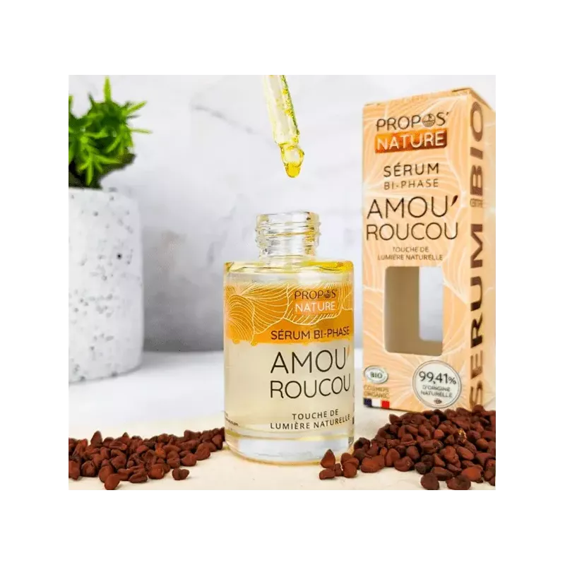 Sérum Biphasé Amou'roucou Bio Citron, Carotte, Roucou