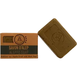 Savon d'Alep exfoliant aux graines de Nigelle 100g