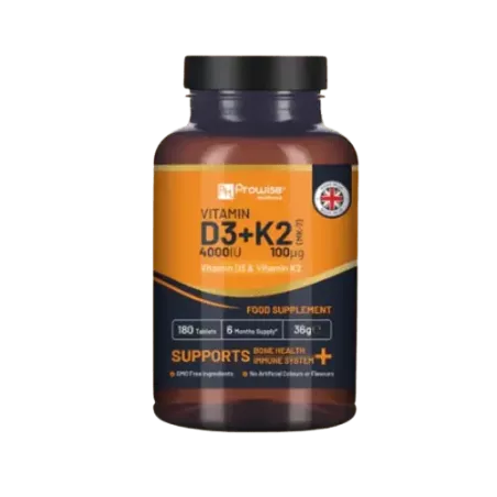 Vitamine D3 + K2 180 comprimés 6 mois d'utilisation