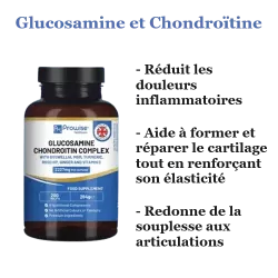 Glucosamine et Chondroïtine - Douleurs articulaires, souplesse des articulations