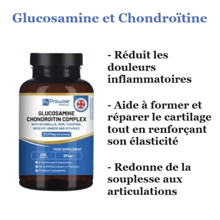 Glucosamine et Chondroïtine - Douleurs articulaires, souplesse des articulations