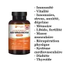 Ashwagandha 1500mg Stress, glycémie, thyroïde, mémoire, insomnie, vitalité, muscles, ...