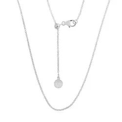 Chaine en argent 925 longueur ajustable 16" - 22"