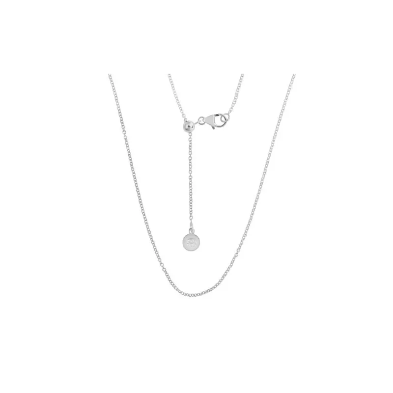 Chaine en argent 925 longueur ajustable 16" - 22"