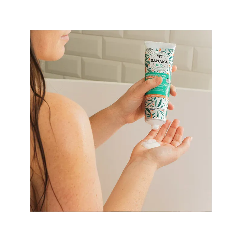 Masque capillaire Réparation au CBD Sanaka Bio