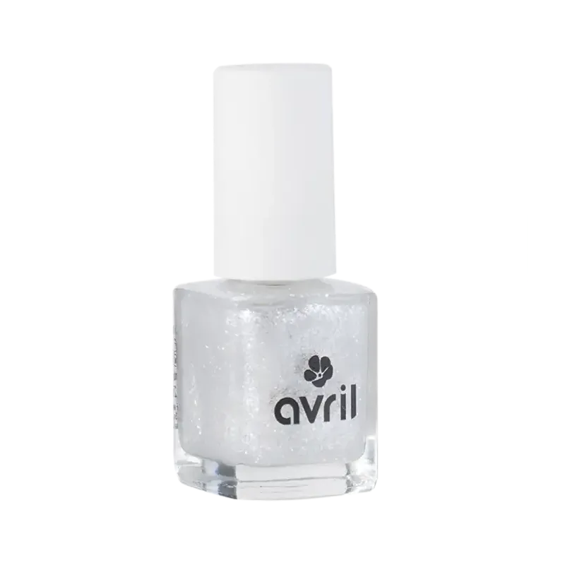 Vernis top coat Pailleté argenté Avril 7ml