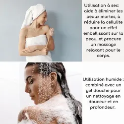 Brosse de douche massage anti-cellulite