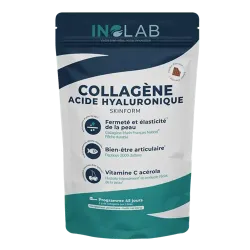 Peptides de Collagène marin en poudre acide hyaluronique vitamine C goût chocolat 242g