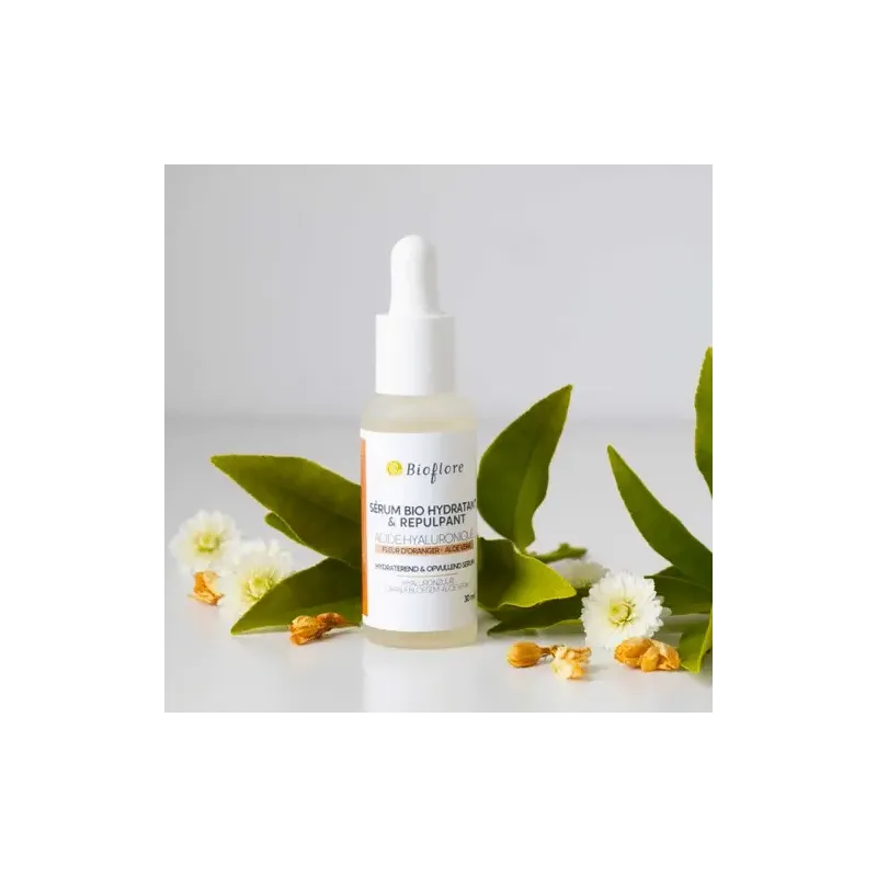 Sérum BIO hydratant et repulpant Bioflore 30ml à la Fleur d'Oranger