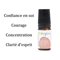 Roll'on Donner des ailes 5ml BIO Bioflore Courage Concentration Clarté d'esprit Confiance en soi