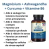 Magnésium, Ashwagandha, Curcuma et vitamine B6 - Stress, Fatigue, Tensions musculaires, crampes