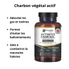 Charbon végétal activé Confort digestif, anti-ballonnements et mauvaise haleine, adsorbe gaz et toxines