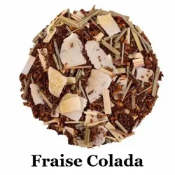 Rooibos Fraise Colada, saveur Fraise Coco Ananas