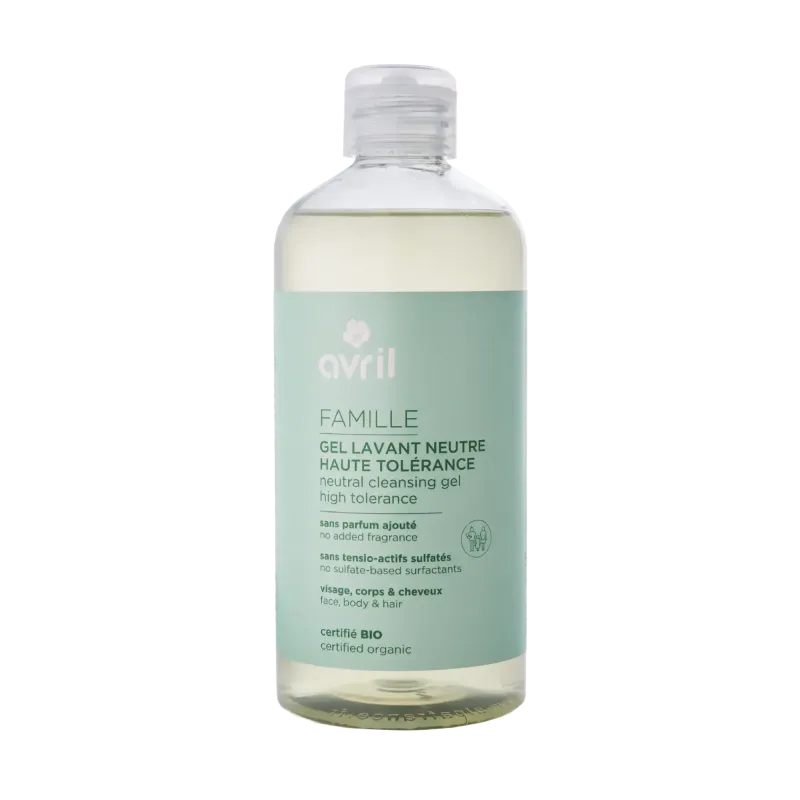 Gel lavant neutre Haute tolérance Bio Avril 500 ml