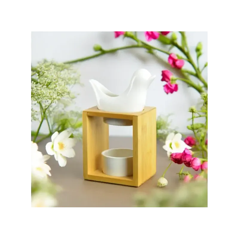 Birdy Naturéa Brûle-parfum oiseau blanc