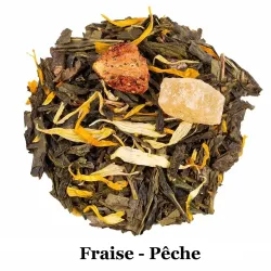 Thé vert Fraise Pêche