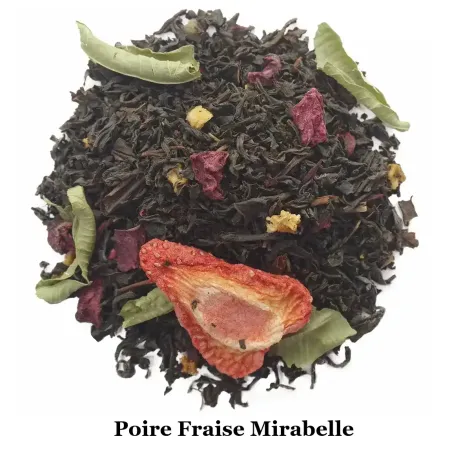 Thé noir Saveur Poire - Fraise - Mirabelle