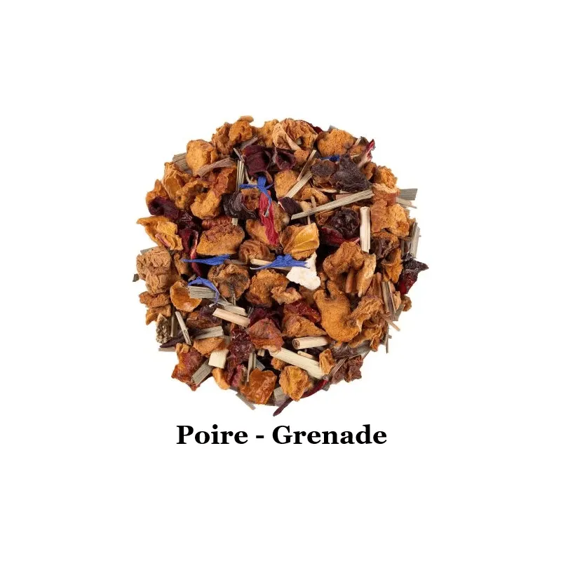 Infusion Grenade fruitée, saveur Poire - Grenade