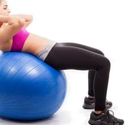 Ballon de yoga Fitness Bleu 65 cm