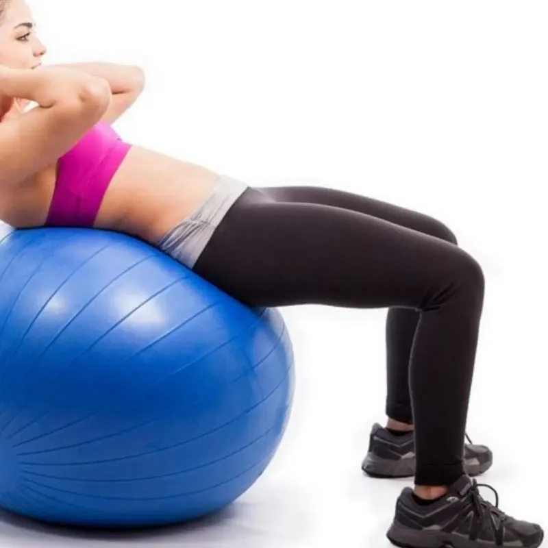Ballon de yoga Fitness Bleu 65 cm