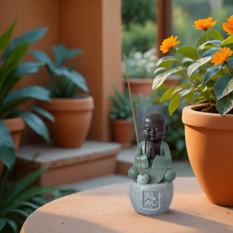 Porte-encens Bouddha en prière Modèle Tolérance
