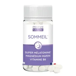 60 comprimés de super mélatonine + magnésium marin + vitamine B6 Propos'nature