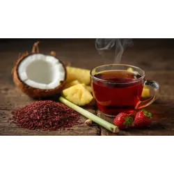Rooibos Fraise Colada : Coco, Ananas, Citronnelle, Fraise