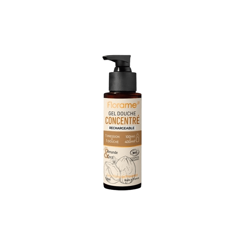 Gel douche concentré Florame BIO Amande et Coco
