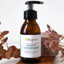 Huile de massage Silhouette Bioflore BIO 115 ml cellulite, amas graisseux, peau d'orange