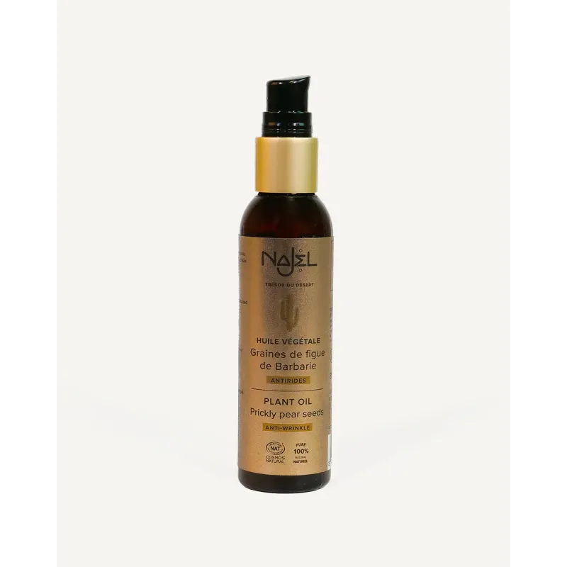Huile de graines de Figue de Barbarie Najel 80 ml - Anti-âge, raffermissante