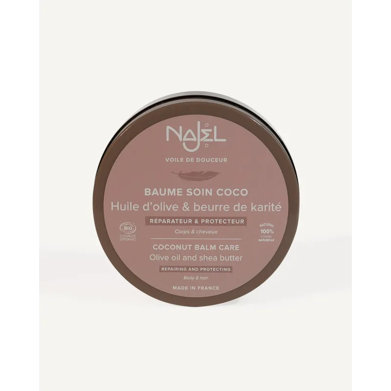 Baume soin Coco Najel 100g Corps et Cheveux