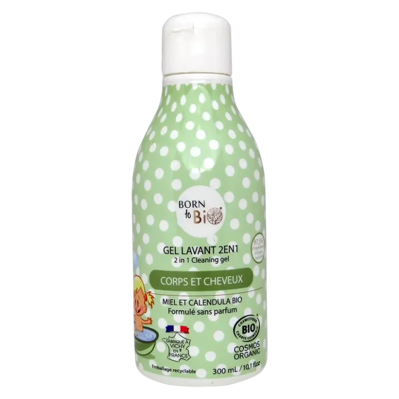 Gel lavant bébé Corps et Cheveux 300 ml  Born to Bio