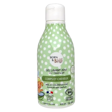Gel lavant bébé Corps et Cheveux 300 ml  Born to Bio