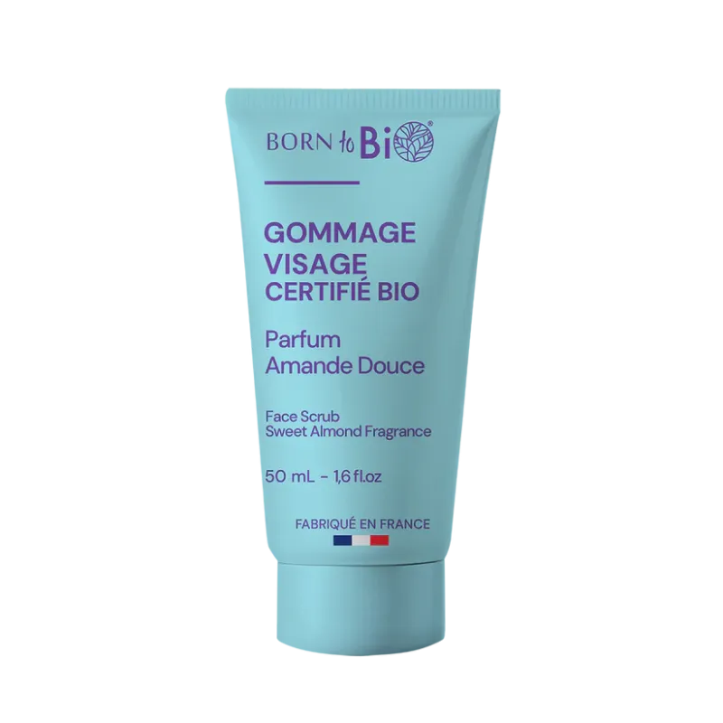 Gommage visage Amande douce Born to Bio 50 ml