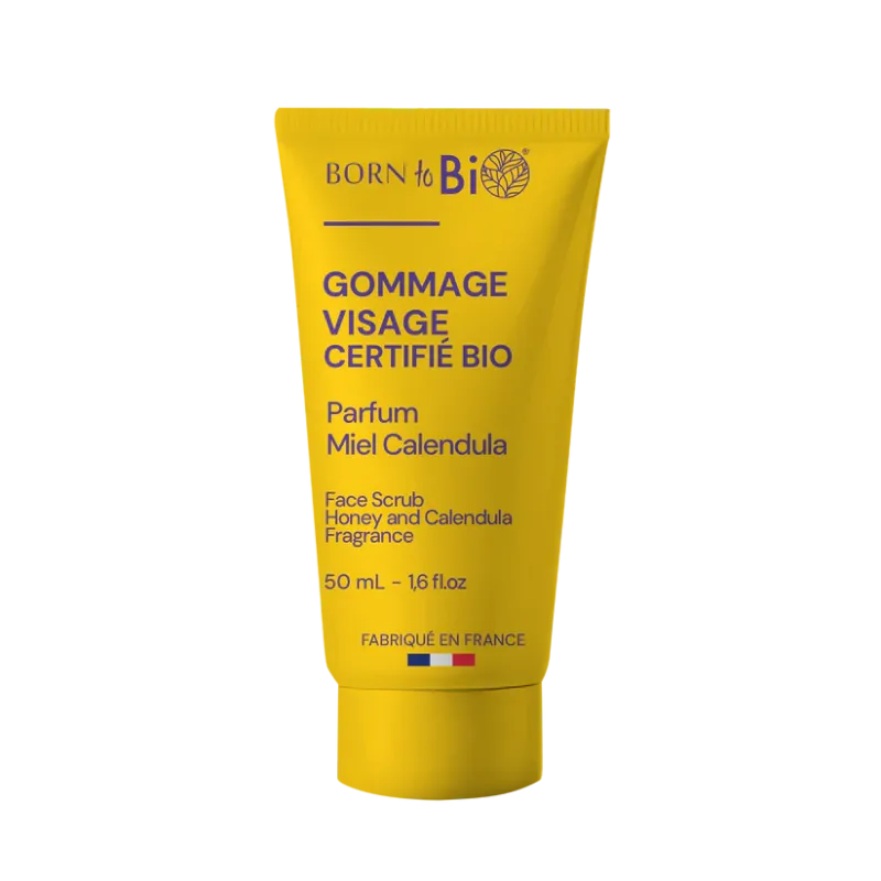 Gommage visage Miel Calendula Born to Bio 50 ml